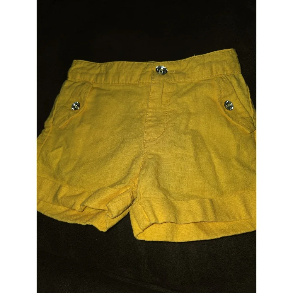Gymboree yellow and black butterfly top and shorts size 5